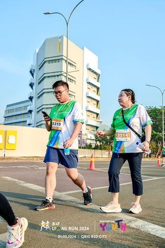Race photo from BAF LIONS RUN 2024