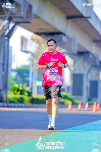 Race photo from Smartfren Run 2025 