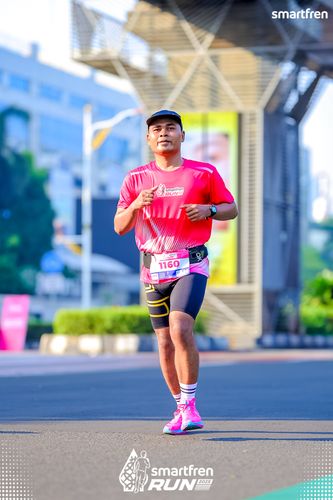Race photo from Smartfren Run 2025 