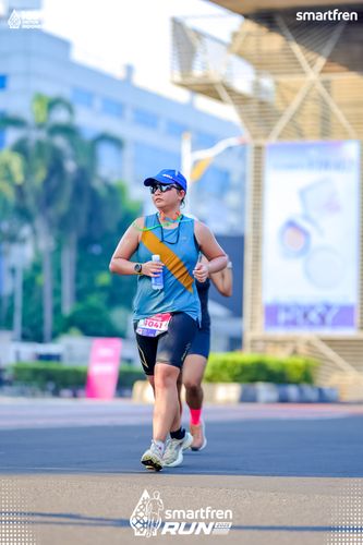 Race photo from Smartfren Run 2025 