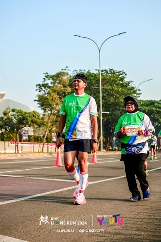 Race photo from BAF LIONS RUN 2024