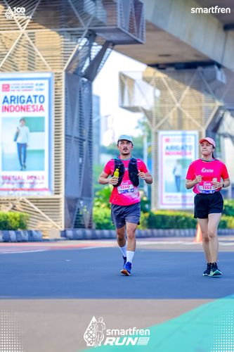 Race photo from Smartfren Run 2025 