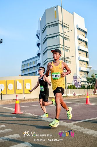 Race photo from BAF LIONS RUN 2024