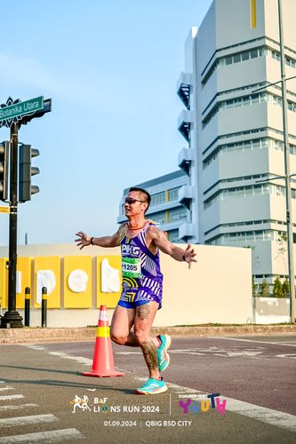 Race photo from BAF LIONS RUN 2024