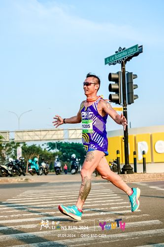 Race photo from BAF LIONS RUN 2024