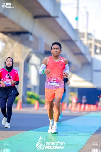 Race photo from Smartfren Run 2025 