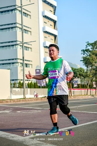Race photo from BAF LIONS RUN 2024