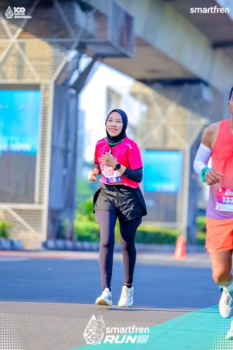 Race photo from Smartfren Run 2025 