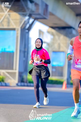 Race photo from Smartfren Run 2025 