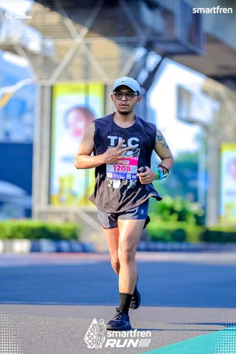 Race photo from Smartfren Run 2025 