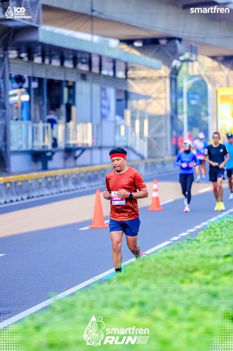 Race photo from Smartfren Run 2025 