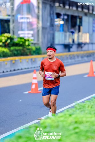 Race photo from Smartfren Run 2025 