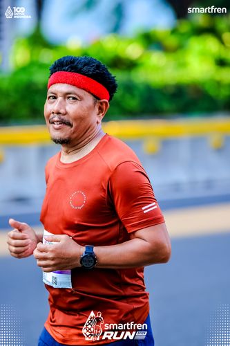 Race photo from Smartfren Run 2025 