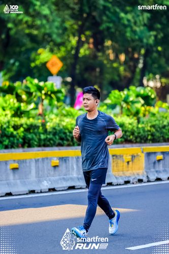 Race photo from Smartfren Run 2025 