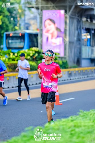 Race photo from Smartfren Run 2025 