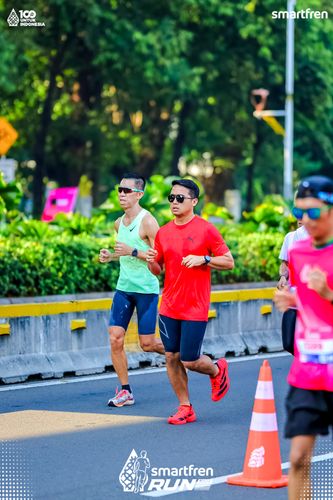 Race photo from Smartfren Run 2025 