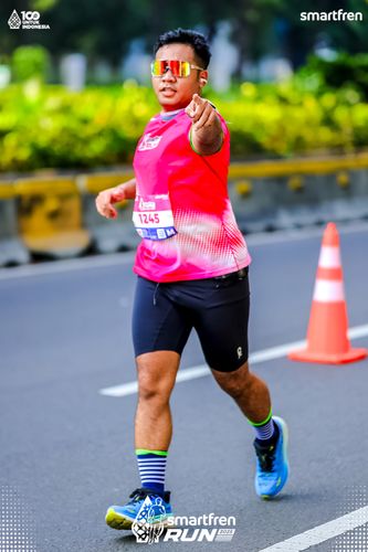 Race photo from Smartfren Run 2025 
