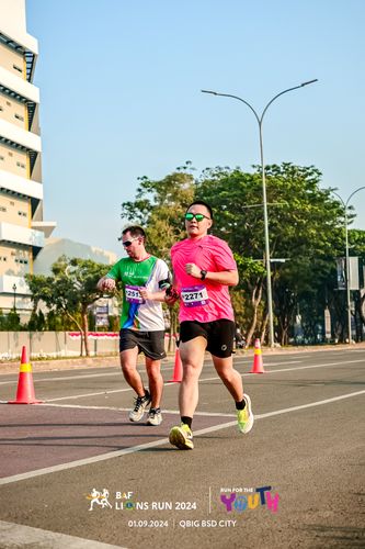 Race photo from BAF LIONS RUN 2024