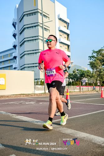 Race photo from BAF LIONS RUN 2024