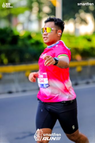 Race photo from Smartfren Run 2025 