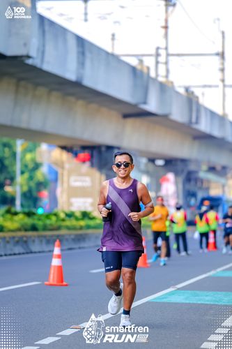 Race photo from Smartfren Run 2025 