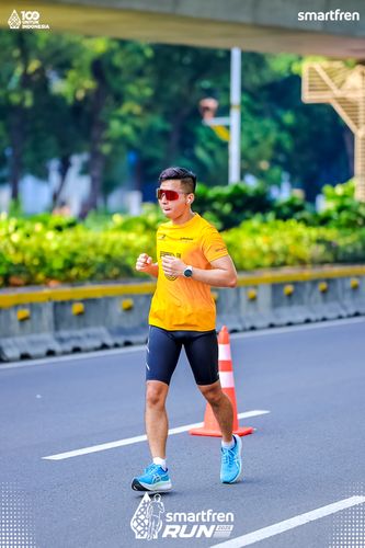 Race photo from Smartfren Run 2025 