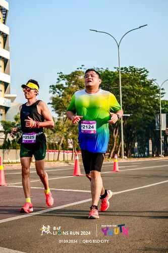 Race photo from BAF LIONS RUN 2024