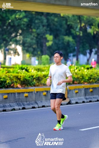Race photo from Smartfren Run 2025 