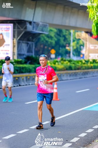 Race photo from Smartfren Run 2025 