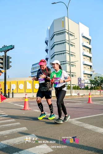 Race photo from BAF LIONS RUN 2024