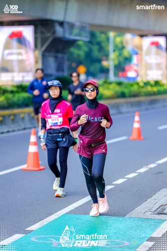 Race photo from Smartfren Run 2025 
