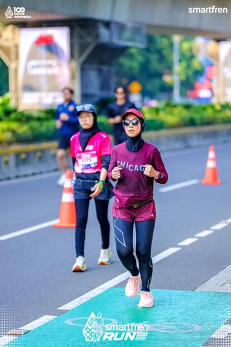 Race photo from Smartfren Run 2025 