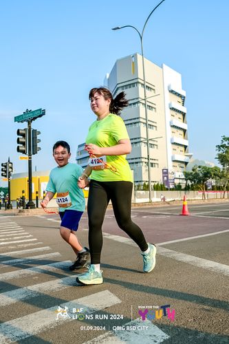 Race photo from BAF LIONS RUN 2024
