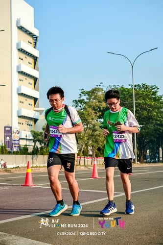Race photo from BAF LIONS RUN 2024