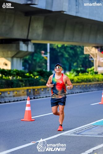 Race photo from Smartfren Run 2025 