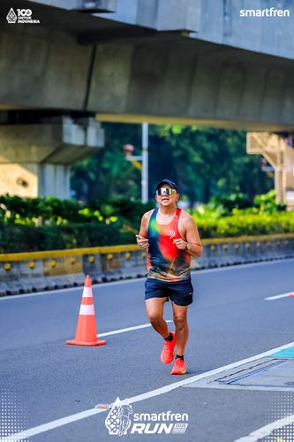 Race photo from Smartfren Run 2025 