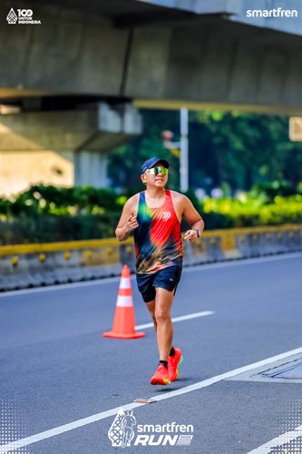 Race photo from Smartfren Run 2025 