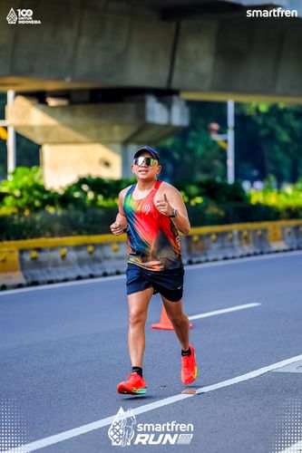 Race photo from Smartfren Run 2025 