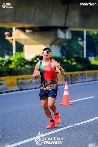 Race photo from Smartfren Run 2025 