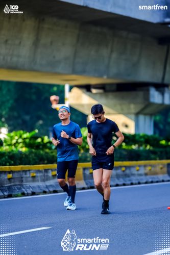 Race photo from Smartfren Run 2025 