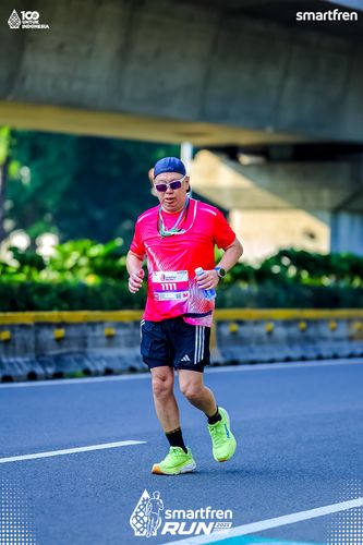 Race photo from Smartfren Run 2025 