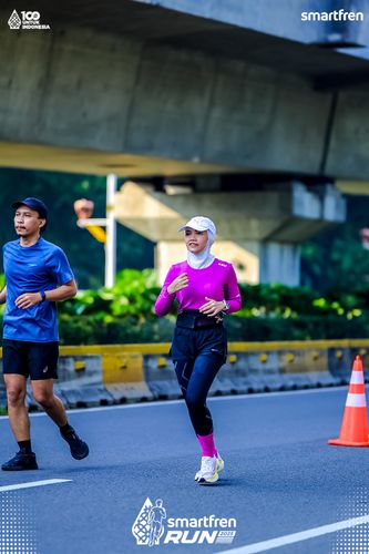 Race photo from Smartfren Run 2025 