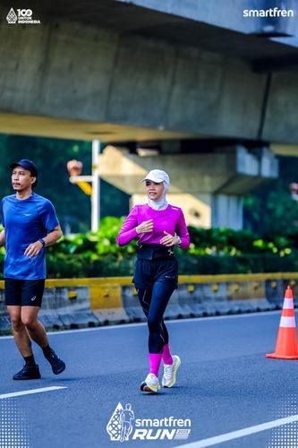 Race photo from Smartfren Run 2025 