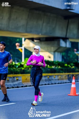 Race photo from Smartfren Run 2025 
