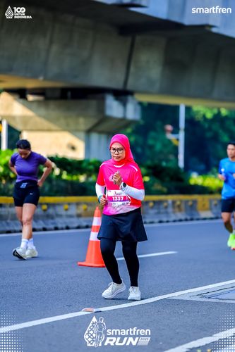 Race photo from Smartfren Run 2025 