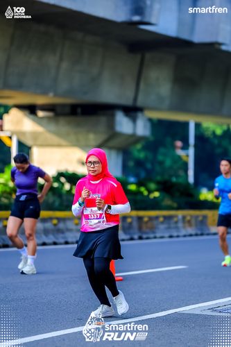Race photo from Smartfren Run 2025 