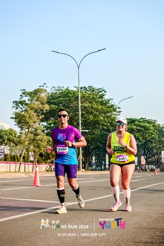 Race photo from BAF LIONS RUN 2024