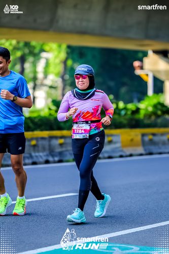 Race photo from Smartfren Run 2025 