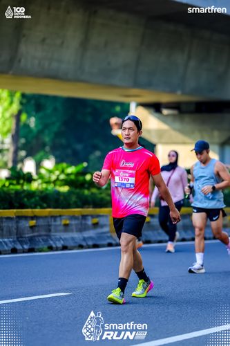 Race photo from Smartfren Run 2025 