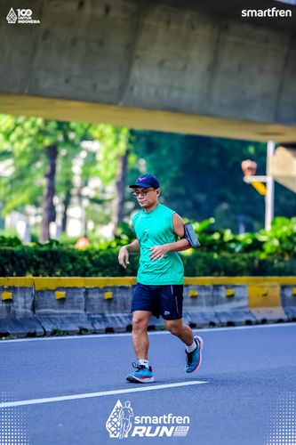 Race photo from Smartfren Run 2025 